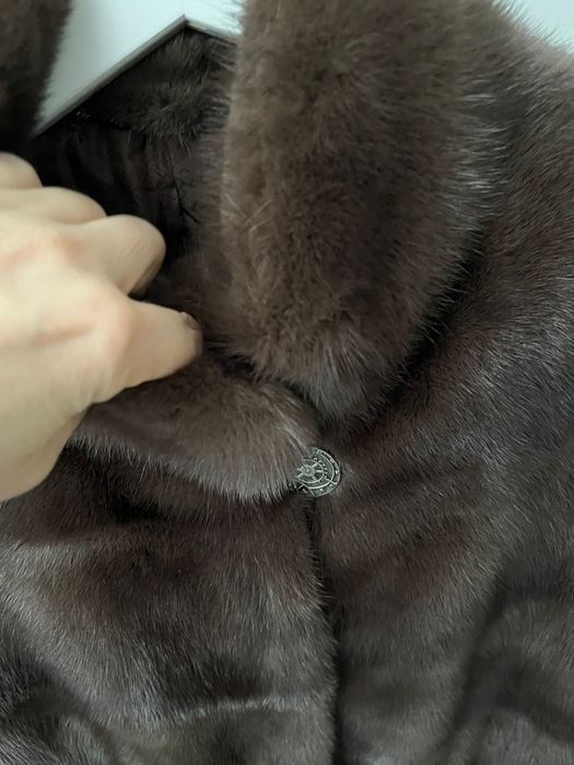 Haina blana vizon naturala m/l