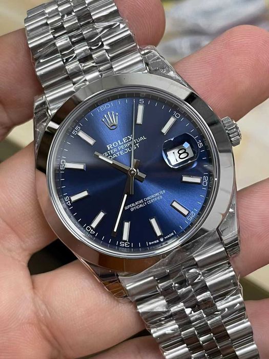 rolex datejust 41mm smooth bbl