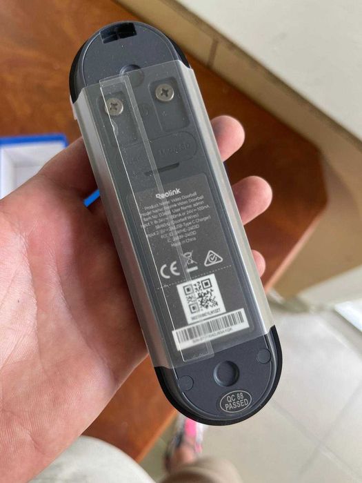 Sonerie Video Reolink Wireless 2K, Vedere 1:1, Wi-Fi 2.4/5Ghz, Baterie