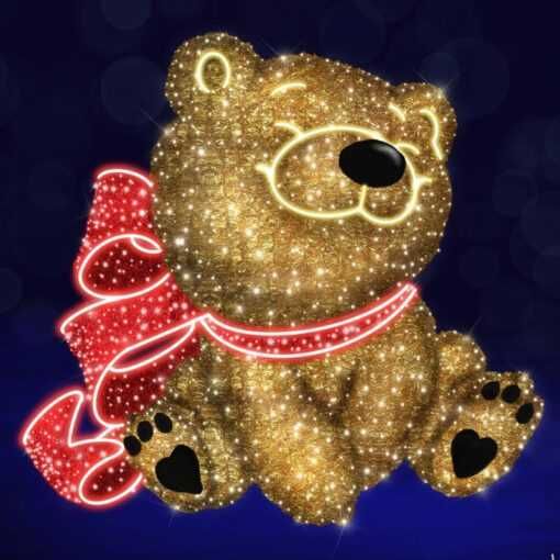Figura LED "Ursulețul TEDDY" — romantism și sărbătoare!