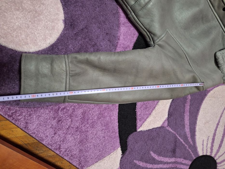 Geaca îmblănita de piele  pentru barbati culoare gri