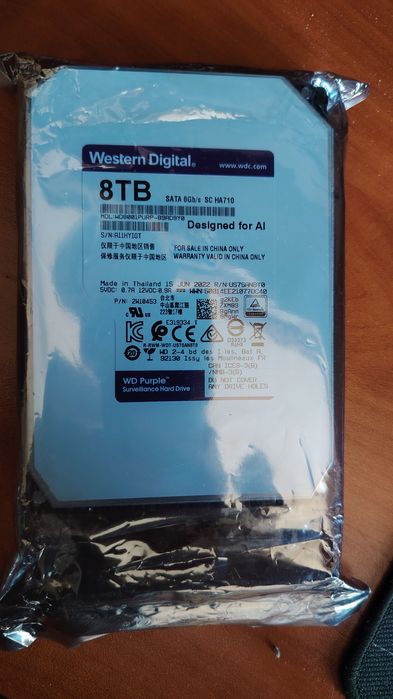 Жёсткий диск Western Digital WD Purple 8TB — НОВЫЙ