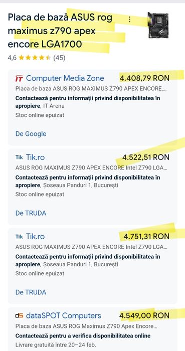 NOU, Garantie. Intel I9 14900K + ASUS Rog Maximus Z790 Apex Encore