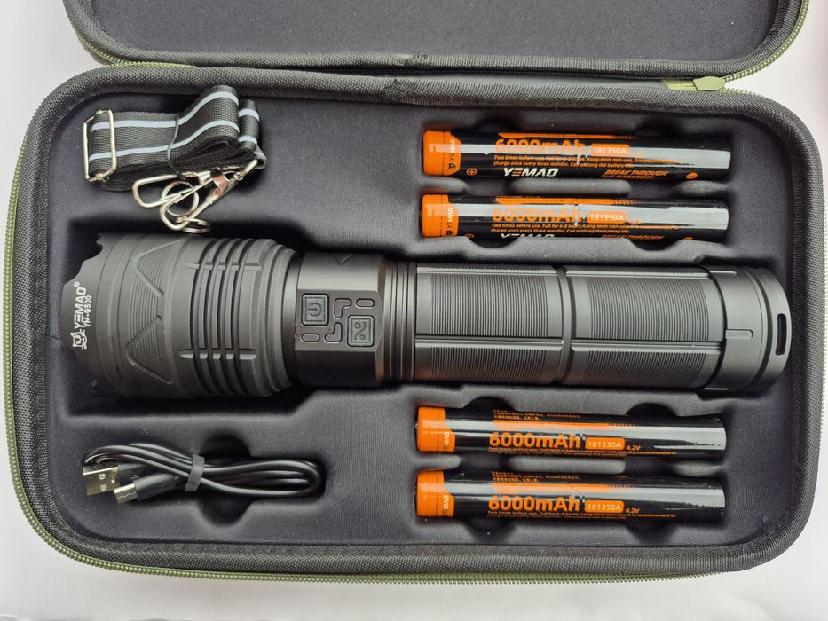 Супер мощен LED лазерен фенер YM-G500 и YM-G600/3200м/4000lm