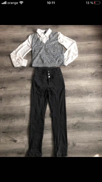 Blugi și cămașă dama s