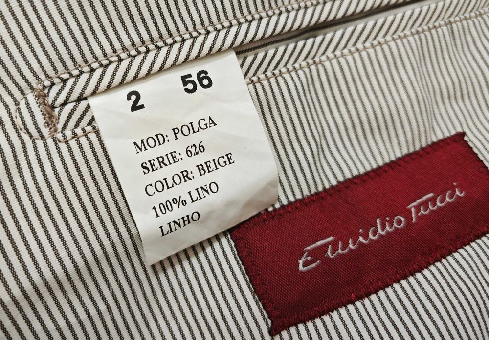 EMILIO TUCCI  100% Ленено мъжко сако размер 56 / XL