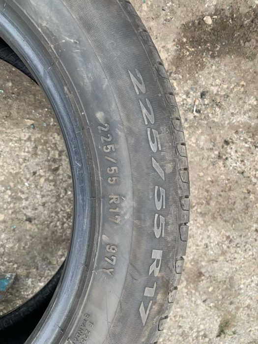 4 бр Летни Гуми Pirelli 225/55 R17 DOT 1515 грайфер 7мм ном 11