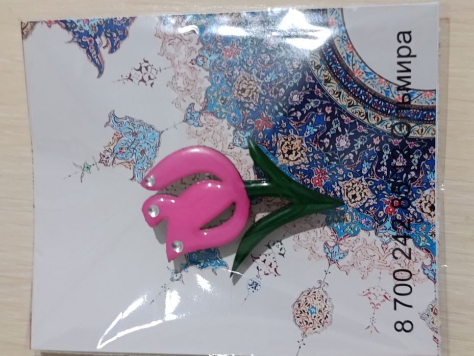 Этно брошь на 8 марта