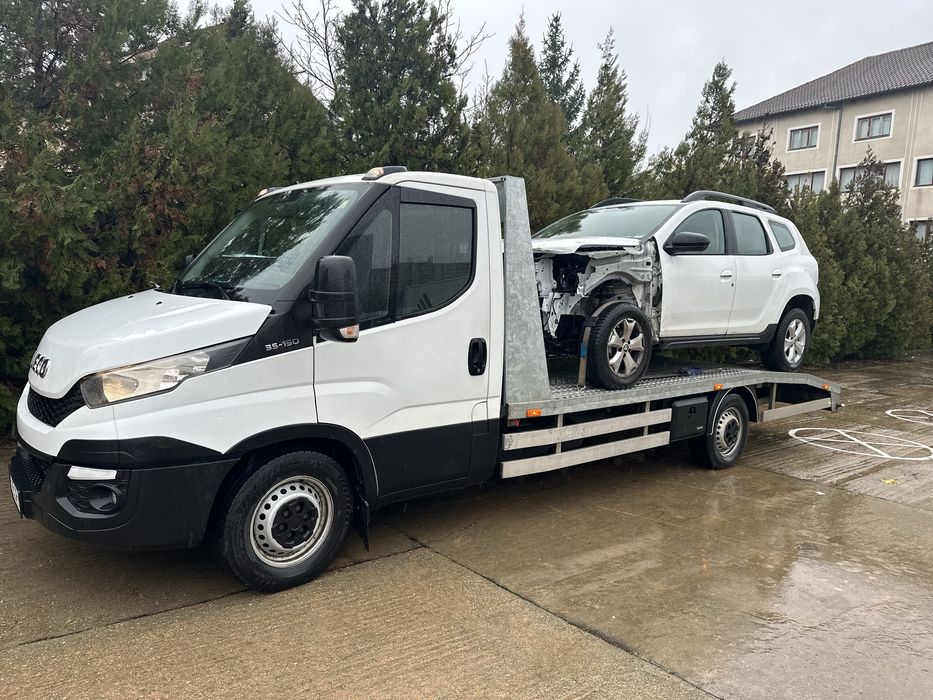 Tractari utilaje dube auto transport platforma