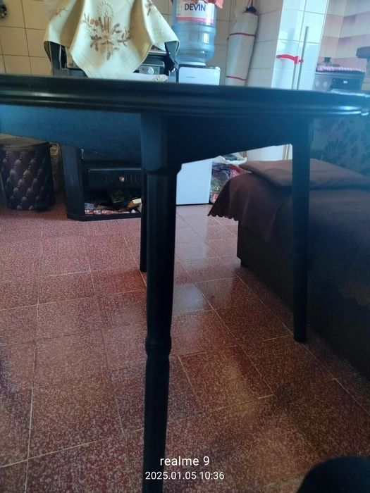 Дървена трапезна маса Разтегателна