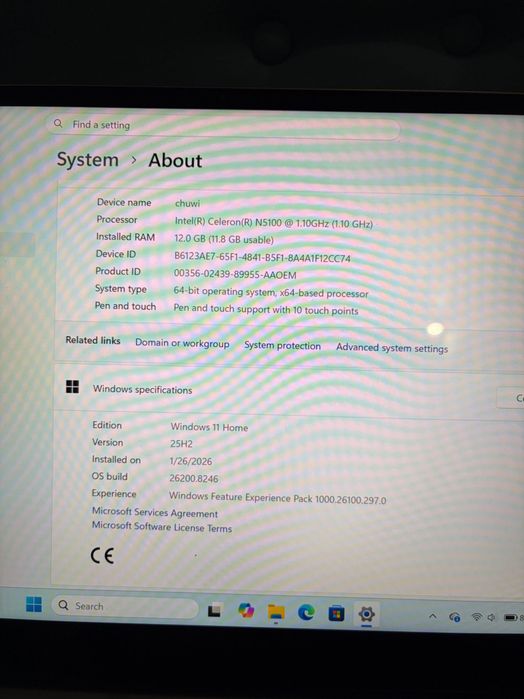 Vand laptop 2 in 1, Chuwi freebook N5100, 512 gb SSD, 12 gb RAM, Intel, stare foarte buna!