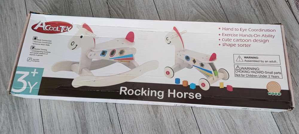 Дървено конче за игра 3 в 1