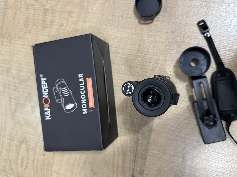 Telescop Monocular 12x50 cu Suport Telefon
