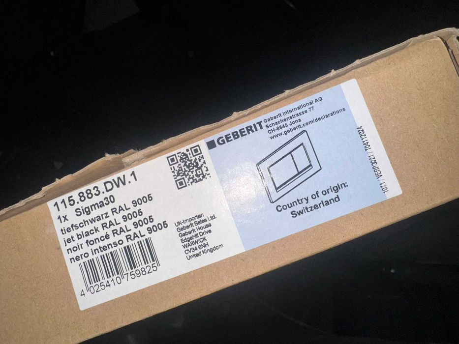 Clapeta actionare WC Geberit Sigma 30 negru mat