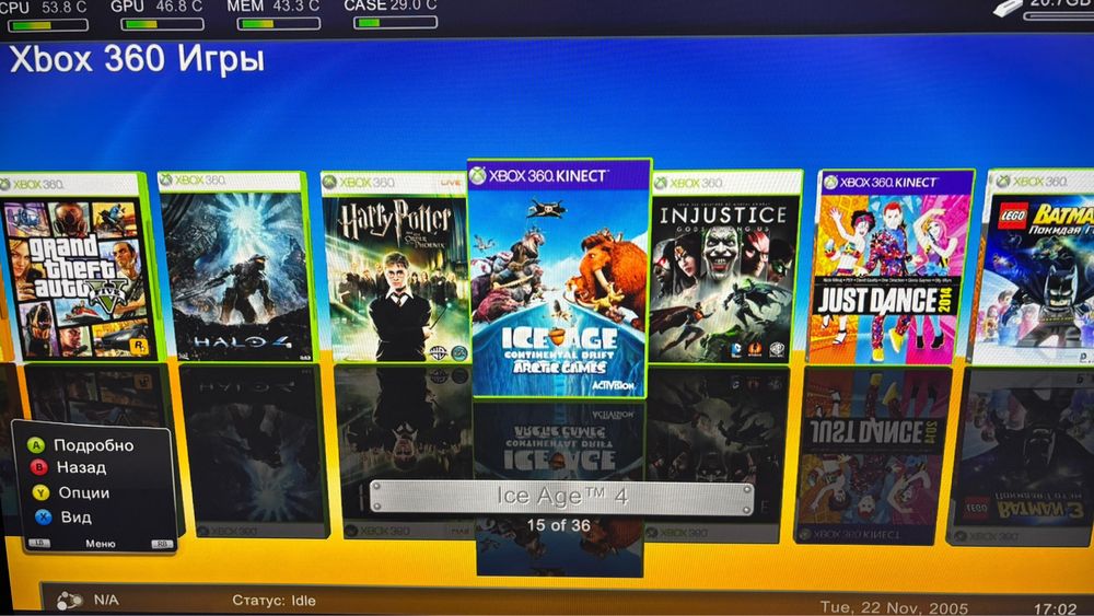 Xbox 360 c kinect и играми