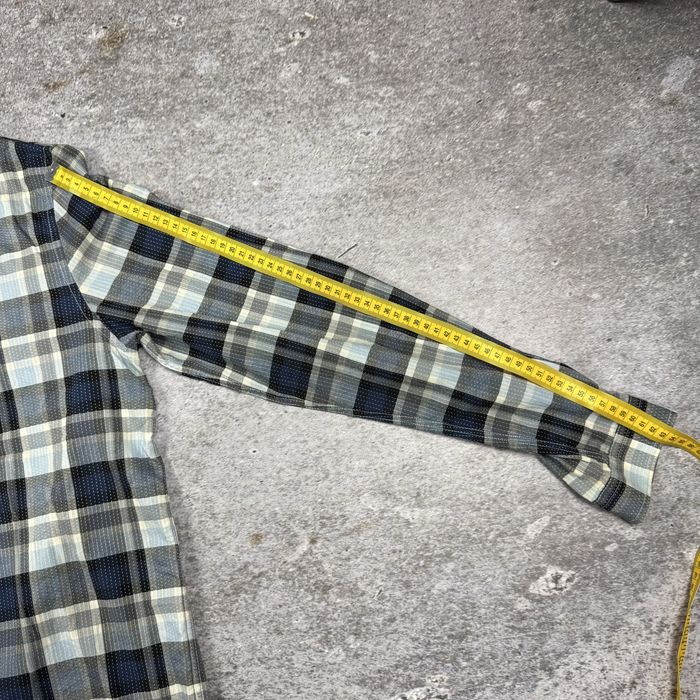 Мъжка карирана риза Fred Perry - Размер M - Синьо/Сиво