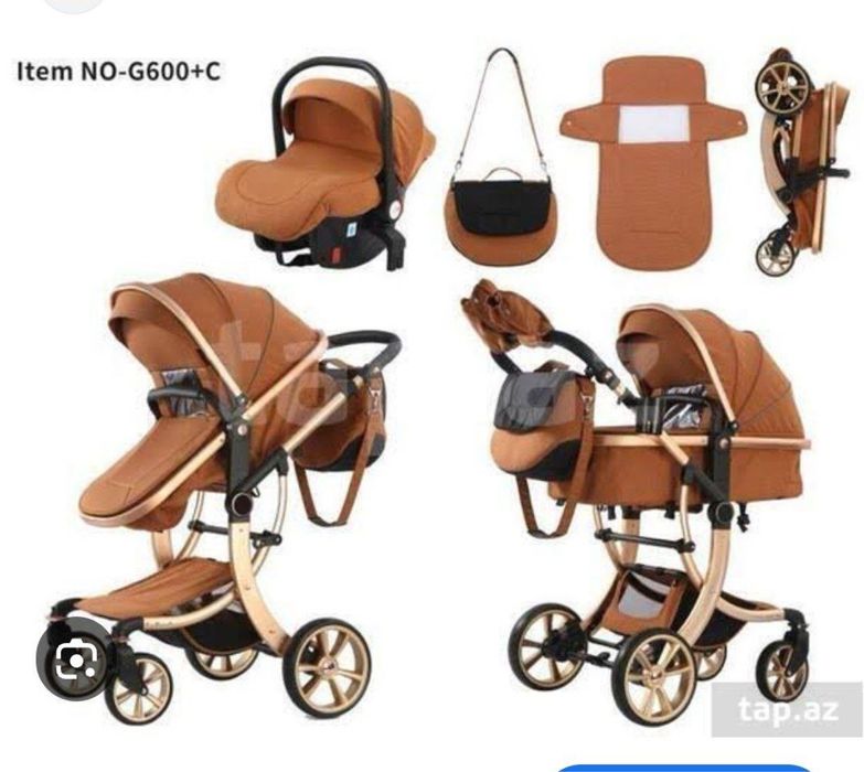 Коляска 3 в 1 Kidilo G600+C — Стиль и Комфорт