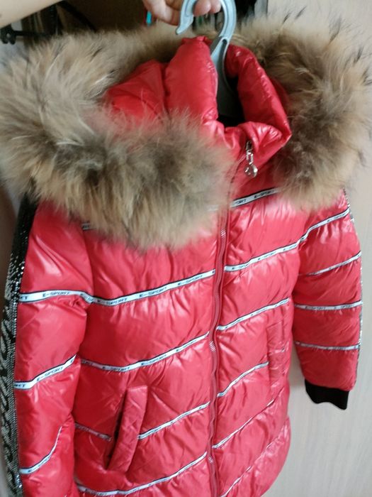 Куртка зимняя для девочек 140-150 см
