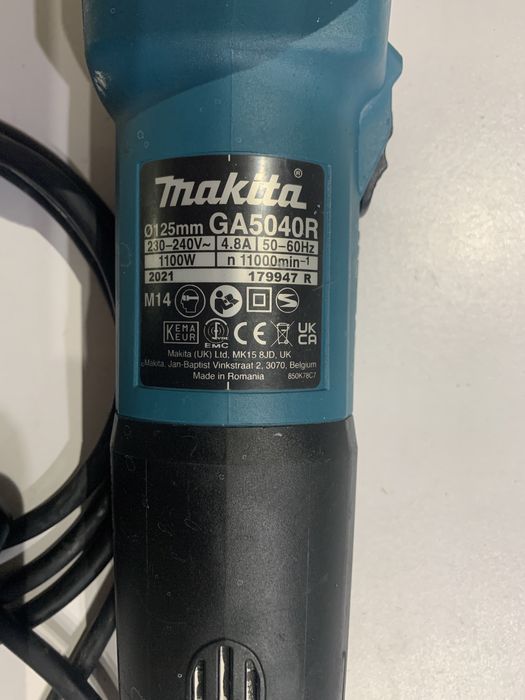 Makita GA5040R/230-240V/1100W/ф125mm/ъглошлайф с диамантен диск