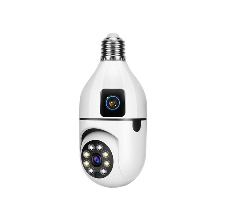 Видео наблюдение Wifi видеокамера, радионяня, 360,лампочка lamp патрон