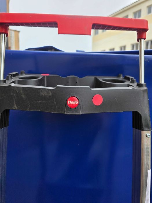 Scara plianta de siguranta din aluminiu Hailo L100 TopLine, 5 trepte XXL