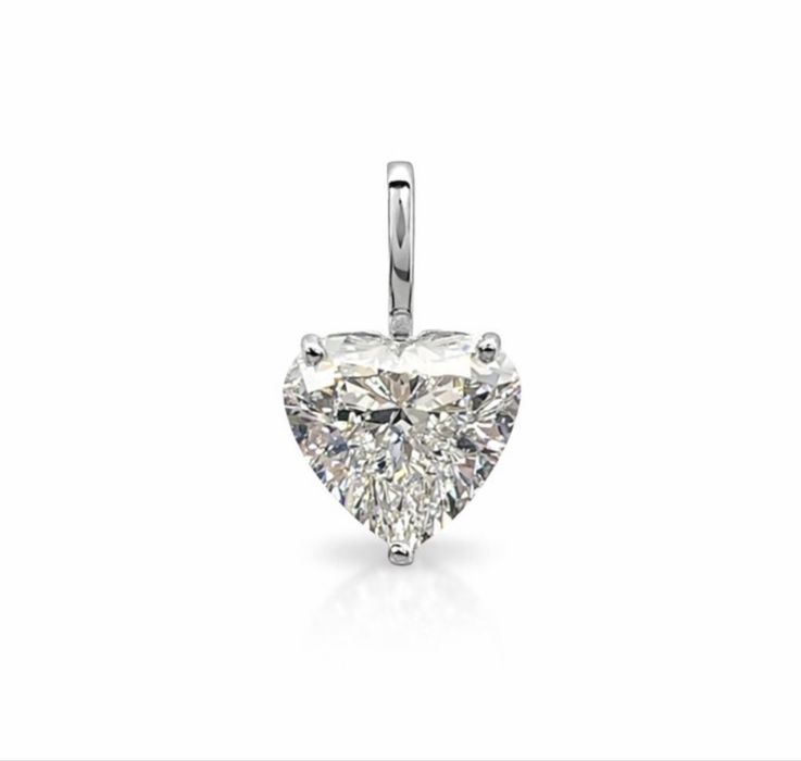 Pandant aur alb si diamant LGD 2.03 ct