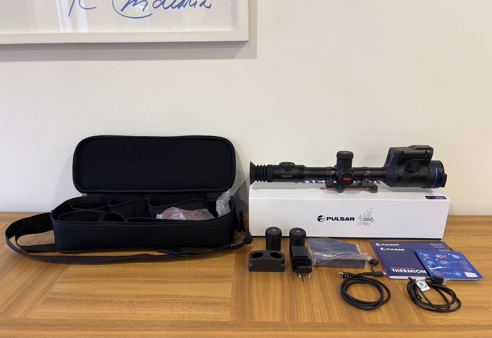 Термален прицел Pulsar Thermion 2 LRF XP50 + Монтаж Henneberger Blaser (Като нов)