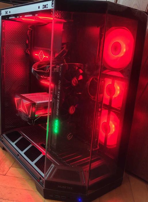 Геймърски компютър Ryzen 5 7500f, GeForce RTX 3070 , 16gb ddr5, 1tb nvme