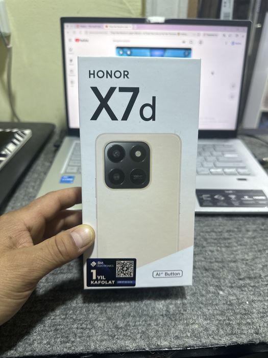 Honor x7d novey yangi ishlatilmadi sovg’a bolgan 8/256