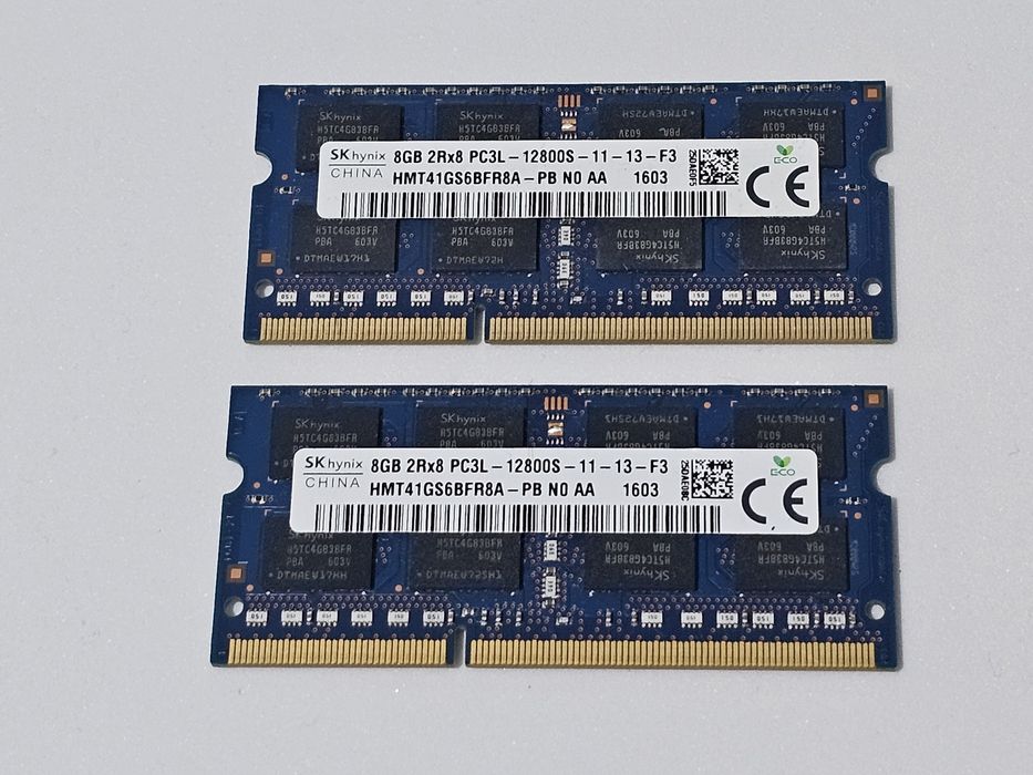 Kit ram ddr3l  16 gb  pc3l   2x8 gb 12800s