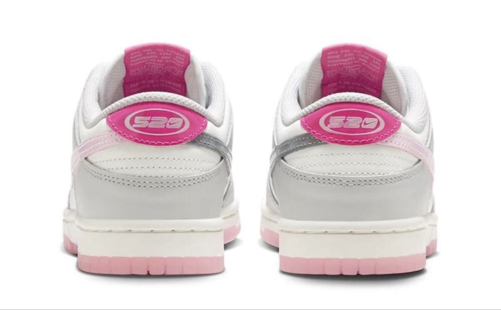 Nike Dunk Low 52" -дамски, розово/сиво, рядьк модел, много запазени
