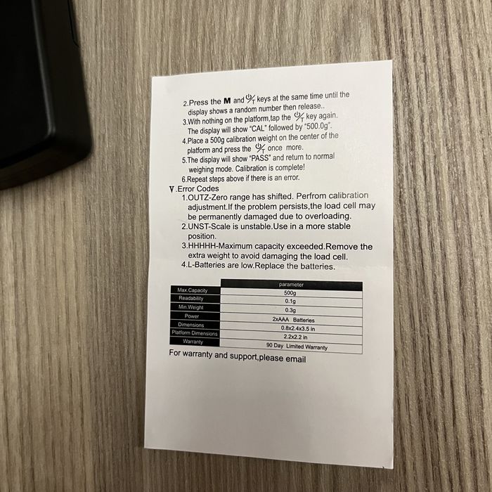 Професионална бижутерска везна 0.03g-0.500g