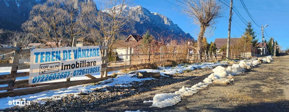Teren 2675 mp in Poiana Tapului, priveliște spre munții Bucegi!
