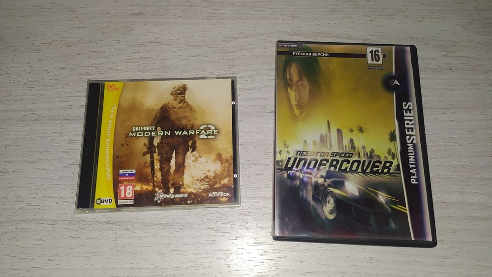 Call of duty modern warfare 2 и NFS undercover диски