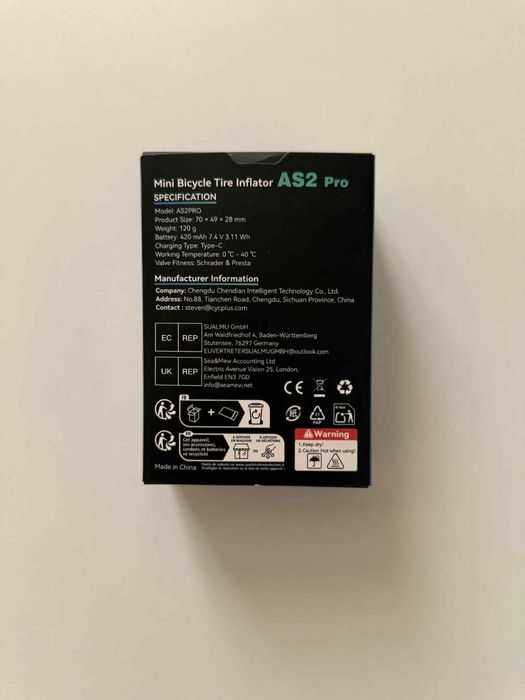 Mini umflator pentru anvelope de bicicleta