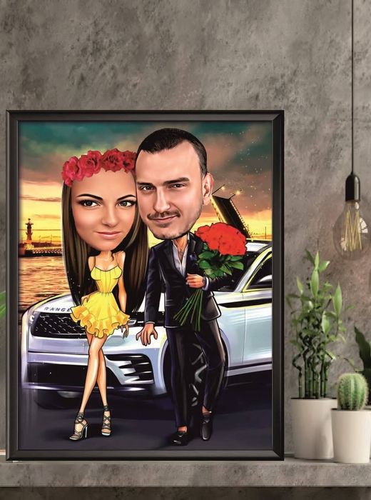 Карикатури за двойки за Свети Валентин