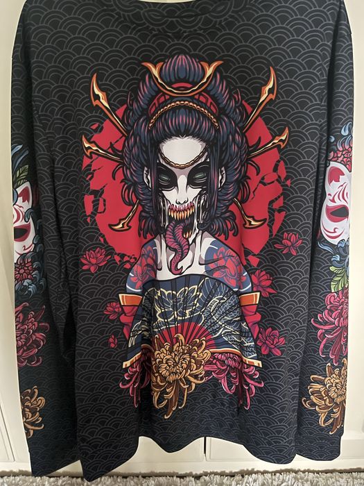 Кофта с японским принтом