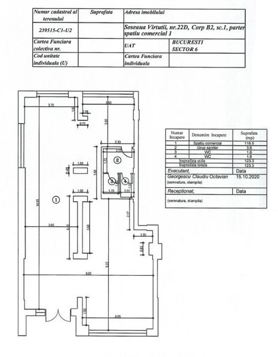Spatiu comercial | Virtutii Park Residence | 123 mp