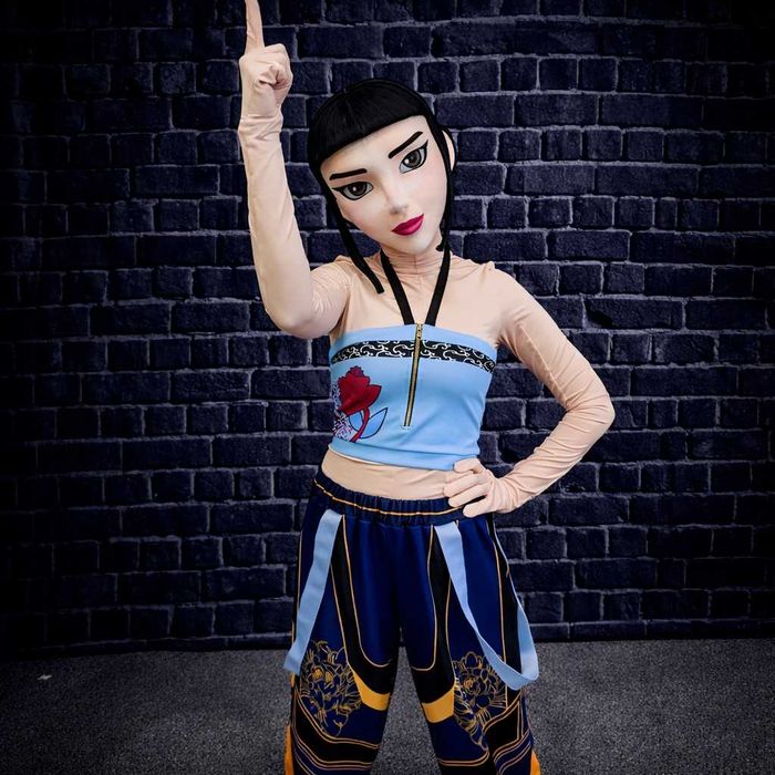 Costum mascotă anime Zoey Kpop Demon Hunters 3D fashion girl premium