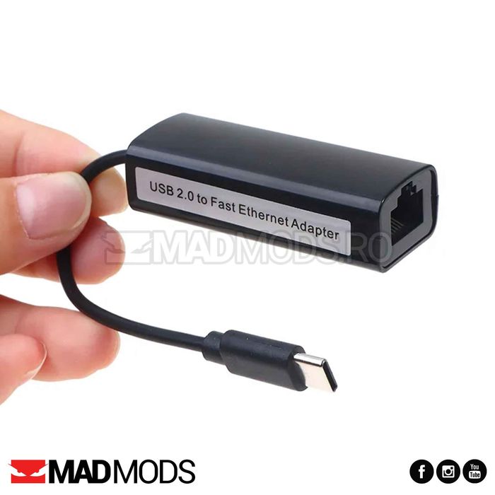 Cablu Diagnoza ENET OBD 2, BMW seriile Fxx, Gxx, I, Mini 2008-2023