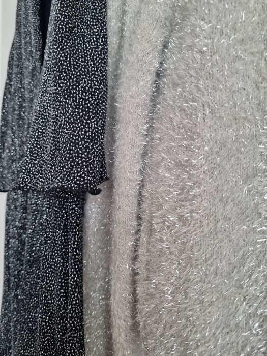 Сет бляскав гащеризон и бляскава жилетка Zara, 11-12г, 152см, за повод