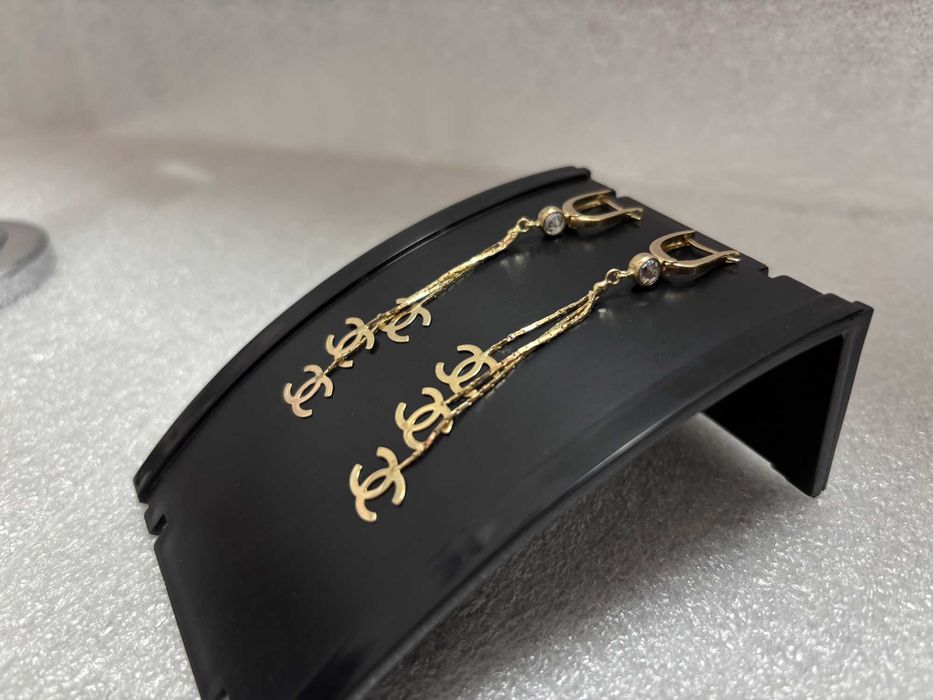 Дамски Златни Обеци- 14К (проба 585) /88€ на грам/