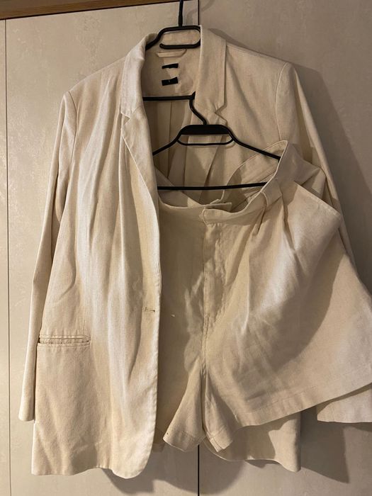 Ленен костюм сако и панталонки