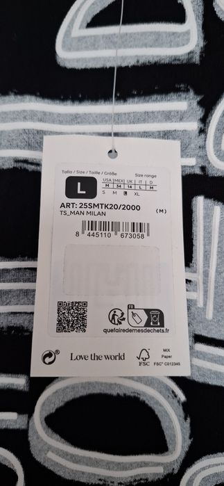 DESIGUAL НОВА Оригинална мъжка тениска-размер L