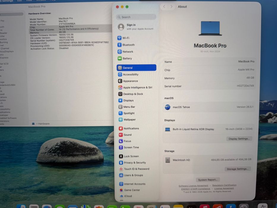 MacBook Pro 16" M4 PRO Chip 14-CPU/20-GPU/48GB RAM/512GB SSD