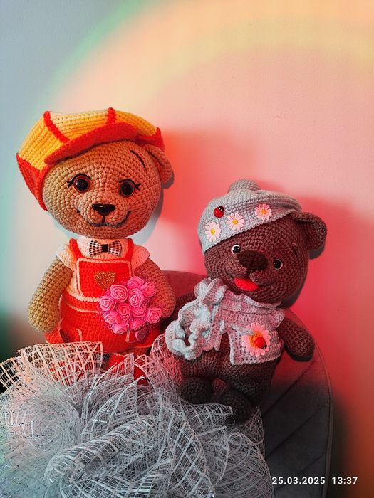 Плюшено плетено зайче