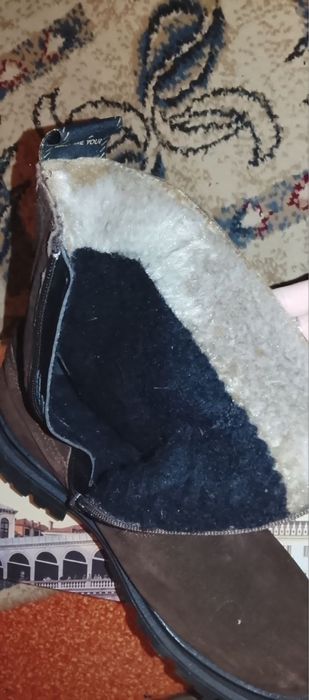 Сапоги замшевые