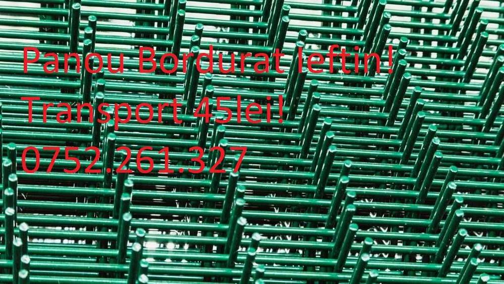 plasa/ panou bordurat /TEAVA/ STALP 3.5-4.9MM/Zincat /Verde/Gri