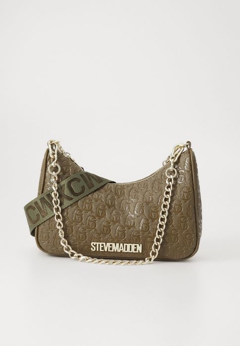 Оригинална дамска чанта Steve Madden - Маслинено злато