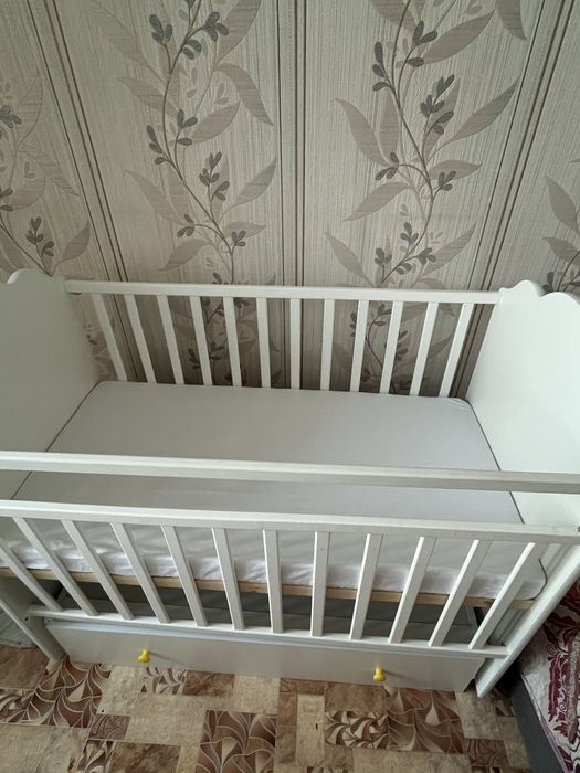 Детский кровать с люлкой